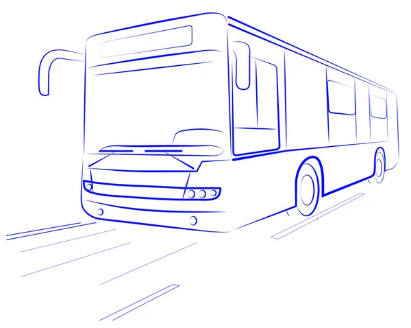 Autobus cittadino — Vettoriale Stock