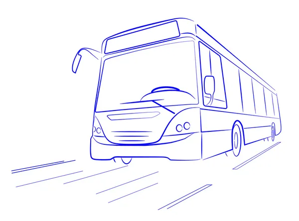 Stadtbus — Stockvektor