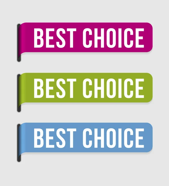 Modern label – best choice — Stock Vector