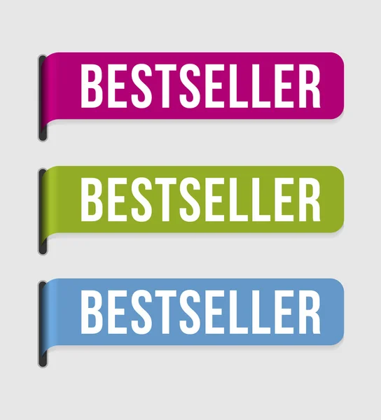 Rótulo moderno - bestseller —  Vetores de Stock