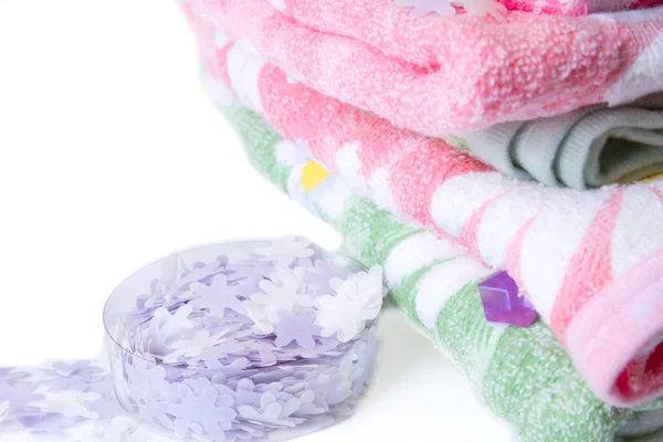 Bath towel. Isolated — Stock Photo, Image