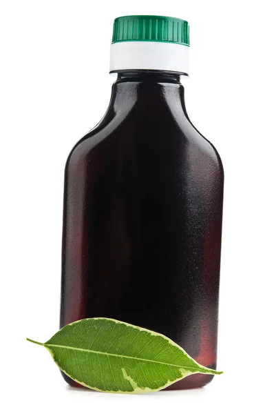 Bottiglia di shampoo a base di erbe — Foto Stock