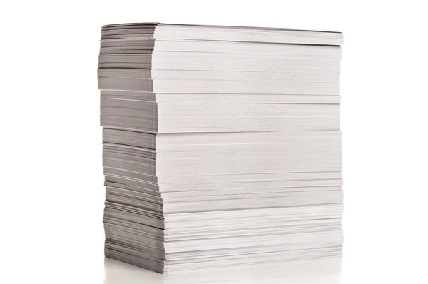 Stapel wit papier — Stockfoto