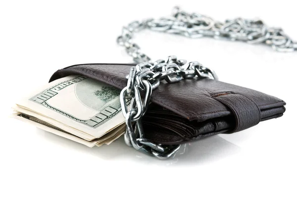 Dollars in chains — Stock Photo, Image