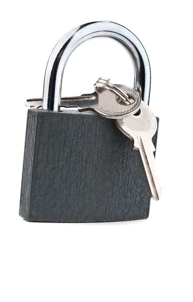 Metal lock and keys — Stock Photo, Image