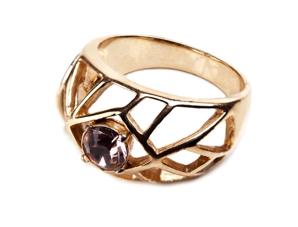 Close-up de anel dourado — Fotografia de Stock