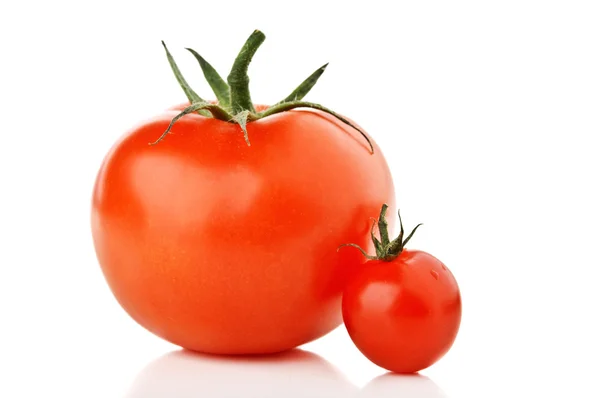 Большие и маленькие помидоры — стоковое фото