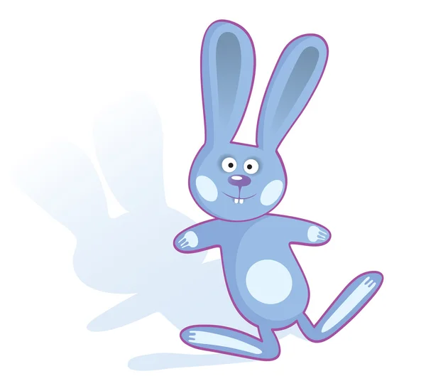 Merry toy rabbit — Stock Vector