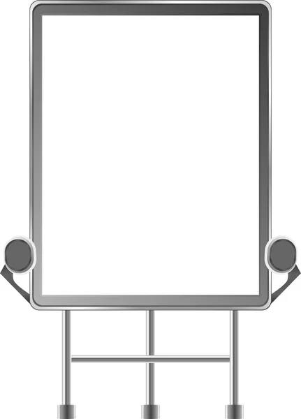 Grand panneau d'affichage extérieur sur blanc — Image vectorielle