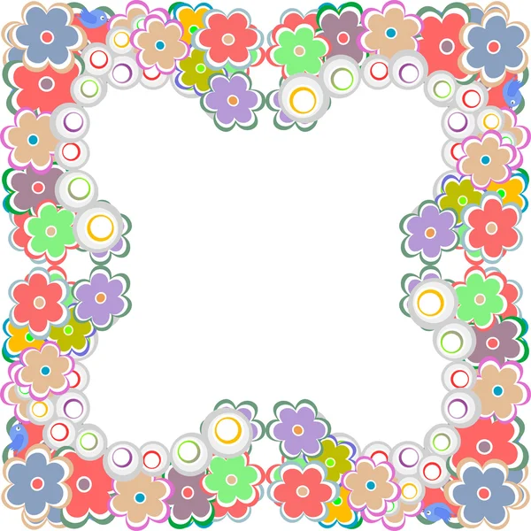 Εικονογράφηση φορέας ενός περιγράμματος λουλούδι — Διανυσματικό Αρχείο
