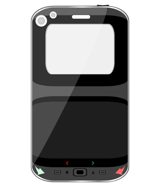 Black vector smart phone — Stock Vector