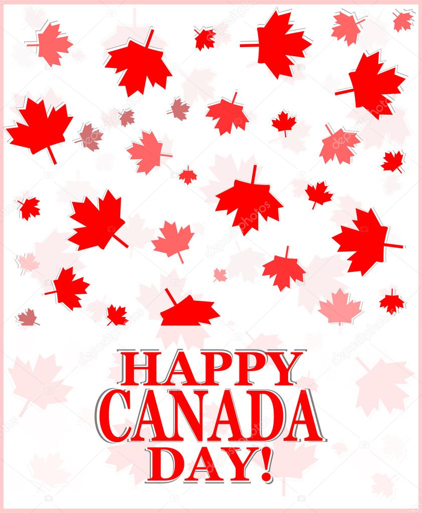 Happy Canada Day greetings card