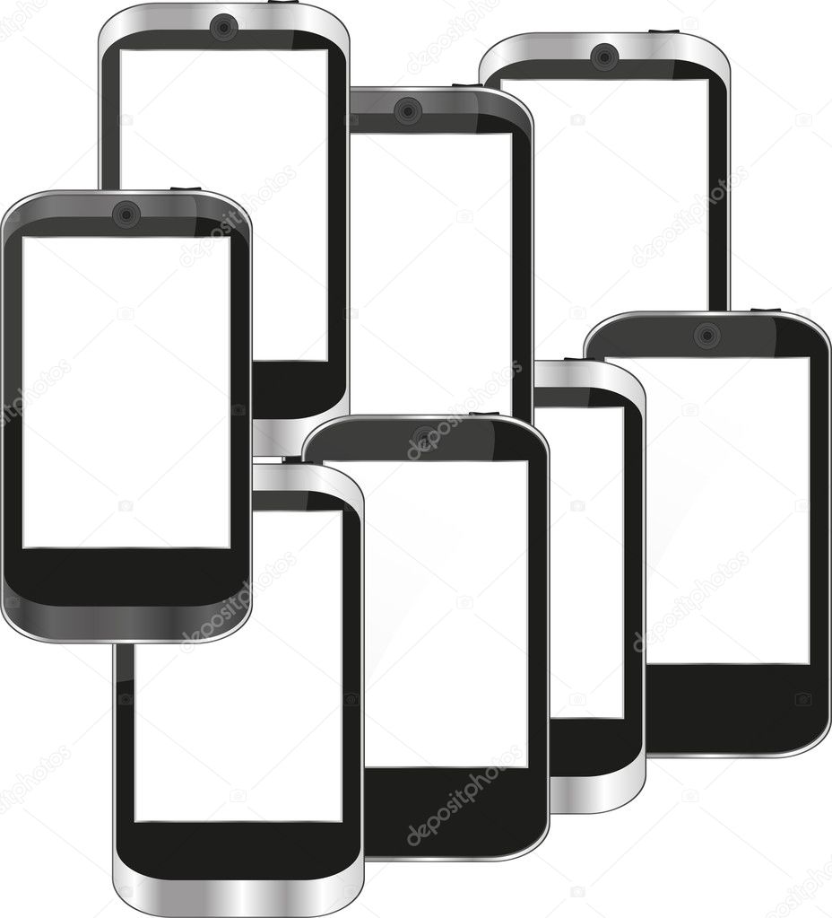 Smart phones set background