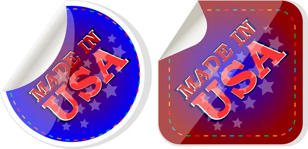 Made in the USA icon label vector set — Stock Vector