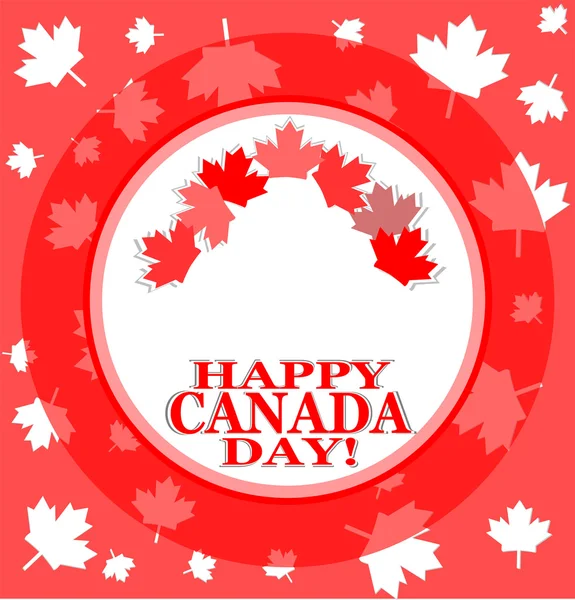 Happy canada day background — Stock Vector