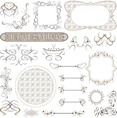 Flower vintage royal design element illustration