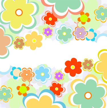 Vector beautiful flower background art clipart