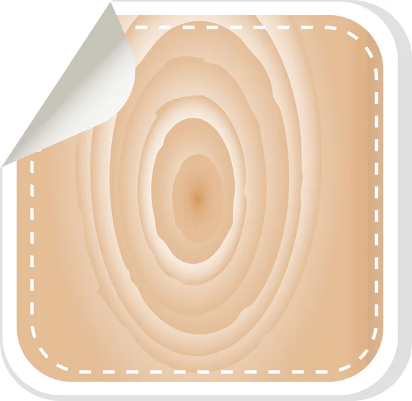 Stickers tag vente en bois — Image vectorielle