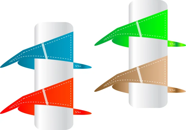 Stickers et bannières ensemble d'étiquettes — Image vectorielle