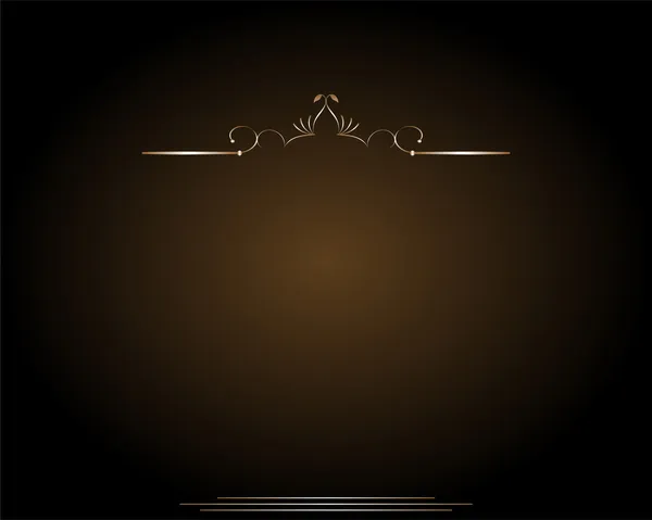 Гламурный винтажный золотой каркас декоративный фон — стоковый вектор