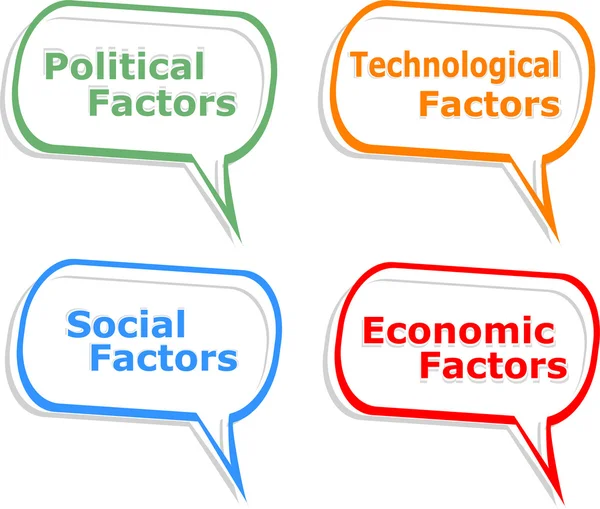 Concept speech cloud illustration of social individual politics — Stock Vector