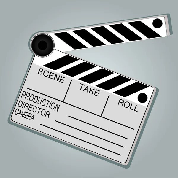 Filmové klapky deska — Stockový vektor