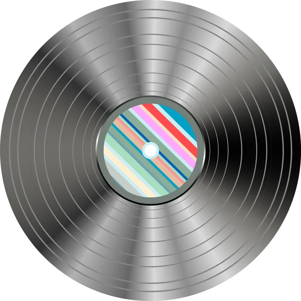Vinylskiva som isolerade — Stock vektor