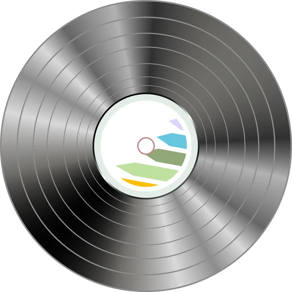 Vektorové vinyl záznam — Stockový vektor