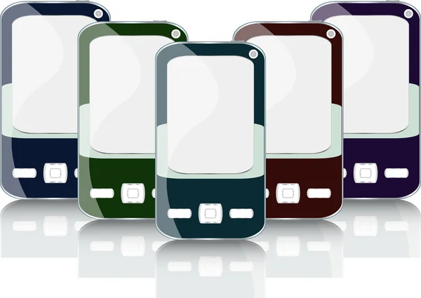 Set cellulare vettoriale smart phone — Vettoriale Stock