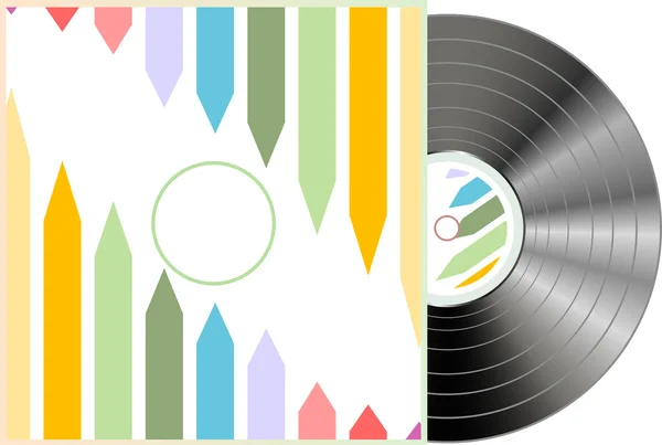 Vinyl- und Grunge-Cover isoliert auf weißem Hintergrund — Stockvektor