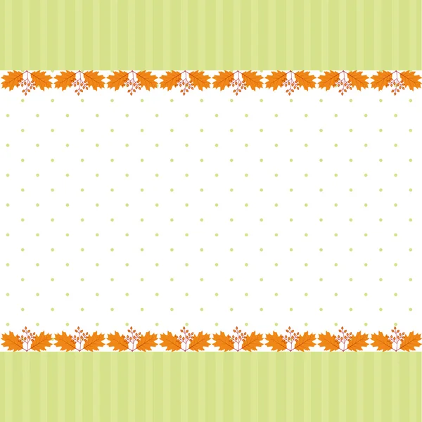 Αφηρημένη φθινόπωρο φύλλα χωρίς ραφή πρότυπο ευχετήριας κάρτας — Διανυσματικό Αρχείο