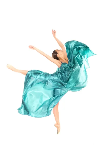 Dançarina de balé no vestido voador — Fotografia de Stock