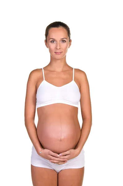 Porträt schwangere Frau — Stockfoto