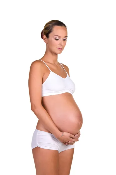 Retrato mujer embarazada — Foto de Stock