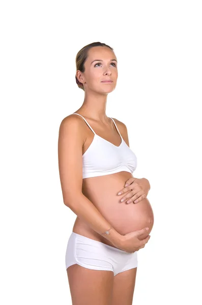 Портрет вагітна жінка — стокове фото