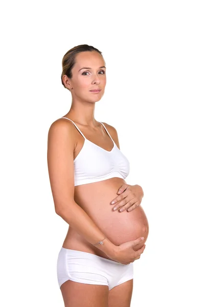 Portrét těhotná žena — Stock fotografie