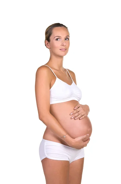 Retrato mulher grávida — Fotografia de Stock