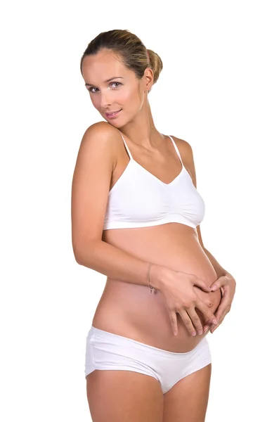Portret zwangere vrouw — Stockfoto