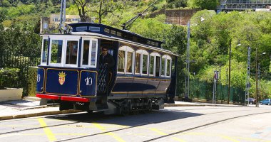 tibidabo mavi tramvay