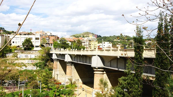 Vallcarca na wiadukt — Zdjęcie stockowe