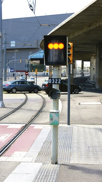 Semafor pro tramvaje — Stock fotografie