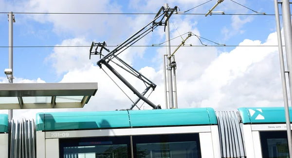 Dettaglio di connessione di un tram — Foto Stock