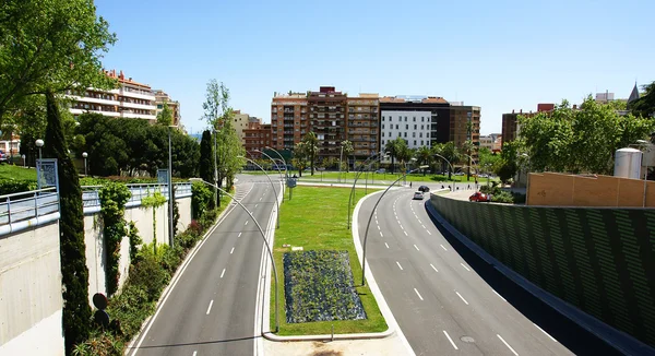 在巴塞罗那的城市规划 — 图库照片