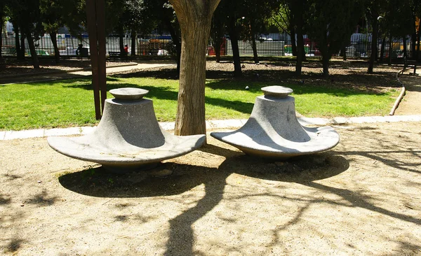 Street furniture in the park
