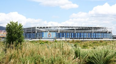 Panoramic of the stadium of the Royal Español Club of Football