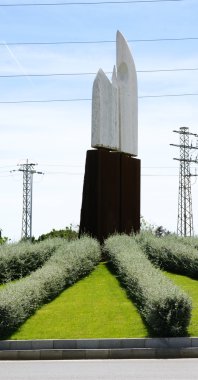 rotunda prat de llobregat için bir giriş heykeli