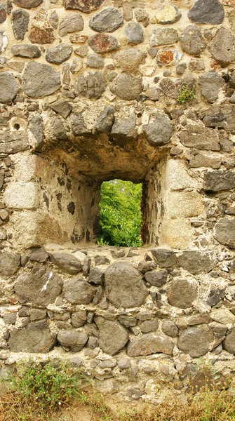 Crenel del castello di Hostalric — Foto Stock