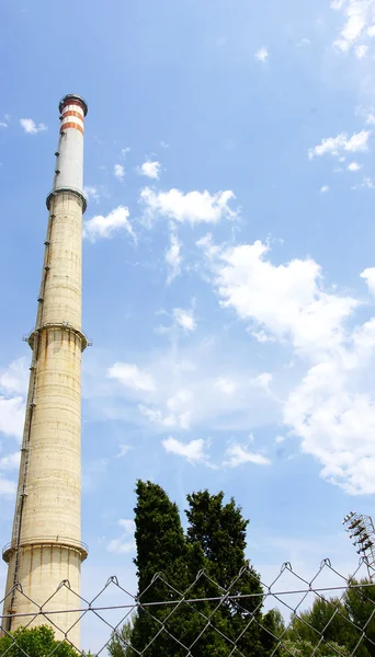 Chimney of Foix's thermal power station — Stock Photo, Image