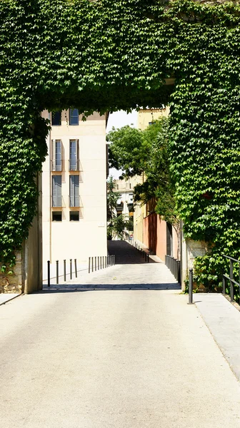 Girona antik parçası giriş — Stok fotoğraf