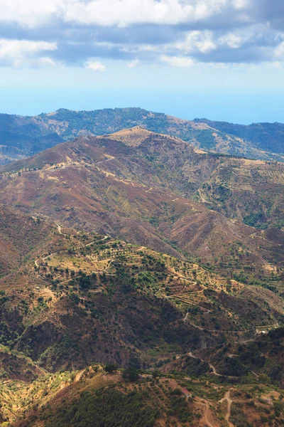 Calabrische heuvels in de buurt van bova — Stockfoto